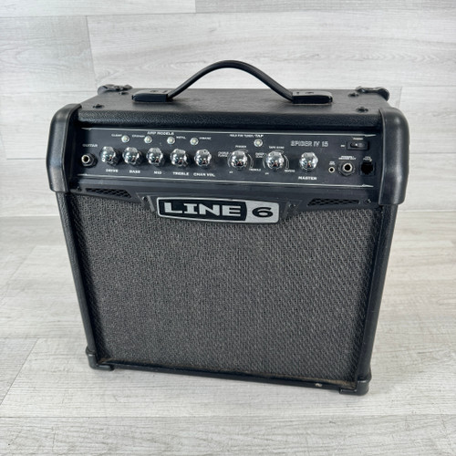 Vist Large View of Product Image Which is Used Line 6 Spider IV 15 - 1 x 8-inch 15-watt Guitar Combo Amplifier