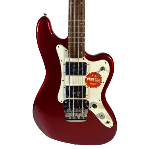 Vist Large View of Product Image Which is Used Squier PARANORMAL RASCAL Bass Guitar Candy Apple Red