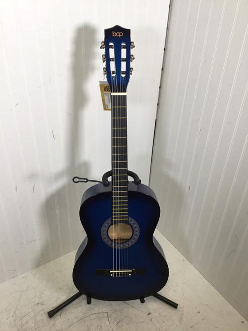 Vist Large View of Product Image Which is Used BCP 3/4 CLASSICAL Laminate Top Acoustic Guitar Blue