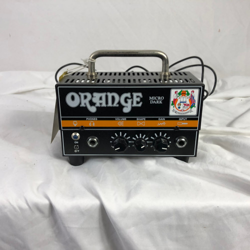 Vist Large View of Product Image Which is Used Orange MICRO DARK Solid State Guitar Head