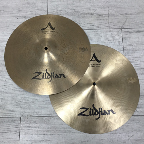 Vist Large View of Product Image Which is Used Zildjian 14" New Beat Hi Hat Cymbals 882/1462 grams