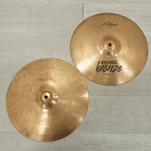 Vist Large View of Product Image Which is Used Zildjian 14" Scimitar Hi Hat Cymbal Pair