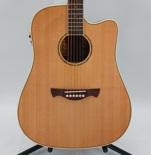 Vist Large View of Product Image Which is Used Tagima VANCOUVER EQ NATURAL Solid Top Acoustic Guitar Natural