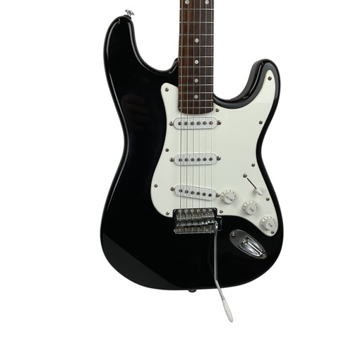 Vist Large View of Product Image Which is Used Squier AFFINITY STRAT S Type Electric Guitar Black 6-String