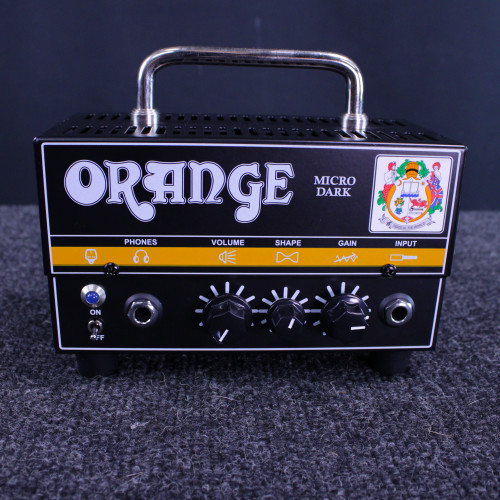 Vist Large View of Product Image Which is Used Orange MICRO DARK W/PWR Solid State Guitar Head