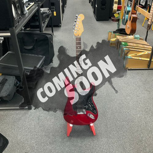 Vist Large View of Product Image Which is Used Fender American Standard Stratocaster Electric Guitar Red 6-String