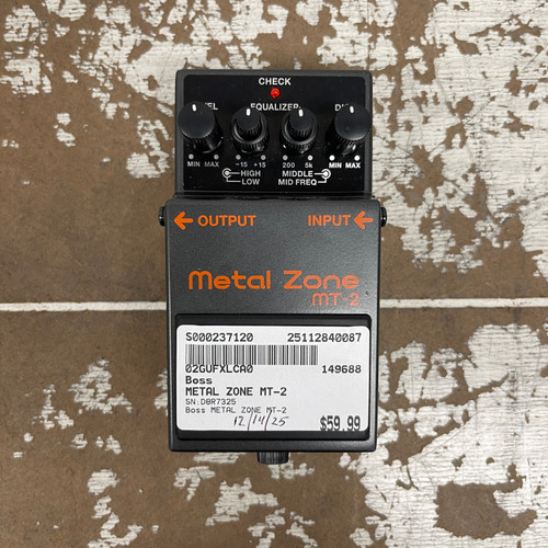 Vist Large View of Product Image Which is Used - Boss METAL ZONE MT-2 Distortion Pedal