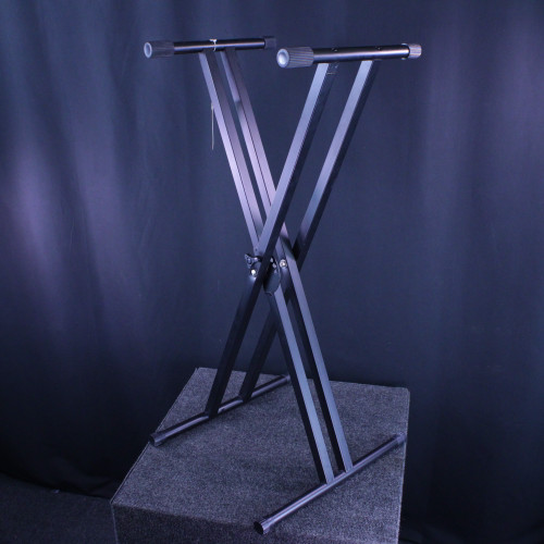 Vist Large View of Product Image Which is Used Proline DOUBLE BRACE STAND TRIGGER RELEASE Single Keyboard Stand