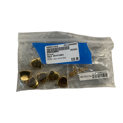 Vist Large View of Product Image Which is Used Grover GOLD KEYSTONES Guitar Hardware
