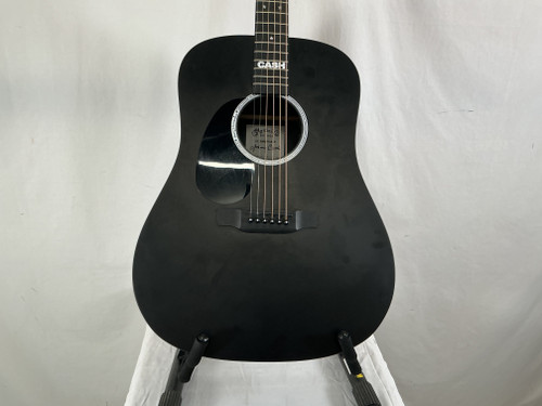 Vist Large View of Product Image Which is Used Martin JOHNNY CASH DX LEFT HANDED Solid Top Acoustic Guitar Black