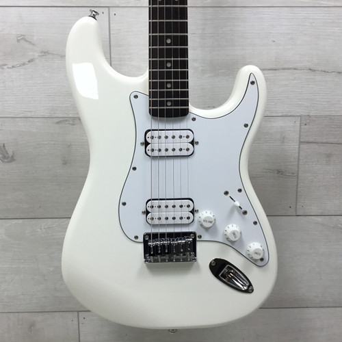 Vist Large View of Product Image Which is Used Squier Bullet Stratocaster HH Electric Guitar White