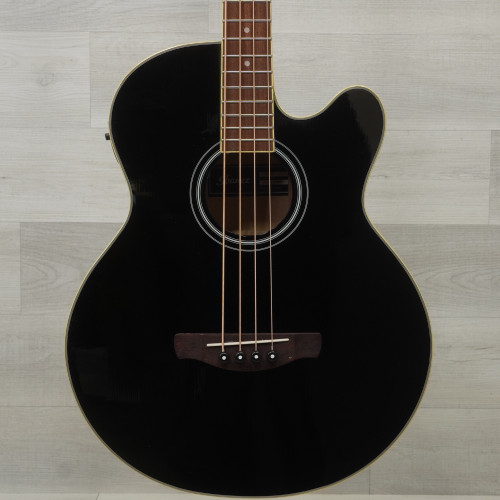 Vist Large View of Product Image Which is Used Ibanez AEB5E Acoustic Bass Guitar Black
