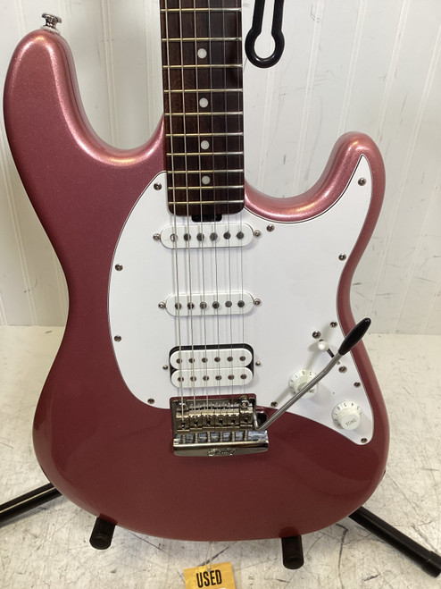 Vist Large View of Product Image Which is Used Sterling by Ernie Ball CT50 HSS CUTLASS Super S Electric Guitar Pink 6-String