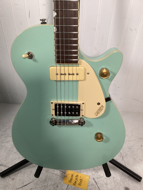 Vist Large View of Product Image Which is Used Gretsch G2215-P90 STREAMLINER JUNIOR LP Type Electric Guitar Blue 6-String