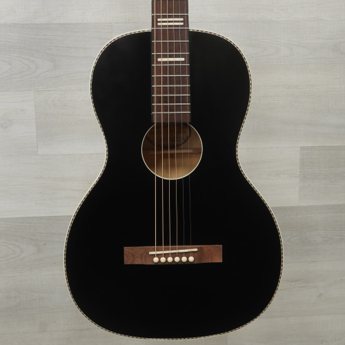 Vist Large View of Product Image Which is Used Recording King RPS-7 Dirty 30s Laminate Top Acoustic Guitar Black