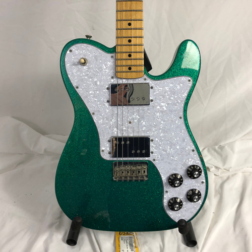 Vist Large View of Product Image Which is Used Fender TELECASTER DELUXE SPARKLE T Type Electric Guitar Green 6-String