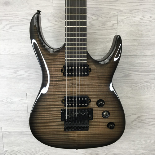 Vist Large View of Product Image Which is Used Agile 7 STRING INTERCEPTOR W/FR Modern Metal Electric Guitar Silver Burst 7-String