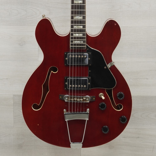 Vist Large View of Product Image Which is Used Global EA200 Semi-hollow Electric Guitar Red AS IS