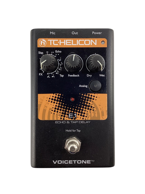 Vist Large View of Product Image Which is Used TC Helicon VOICETONE E1 Echo & Tap Delay Pedal /AC 