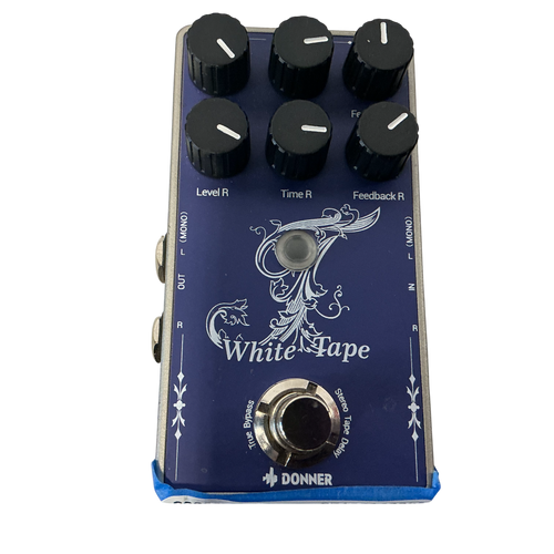 Vist Large View of Product Image Which is Used Donner WHITE TAPE Delay Pedal