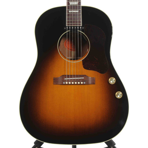 Vist Large View of Product Image Which is Used Gibson J-160E Solid Top Acoustic Guitar Sunburst