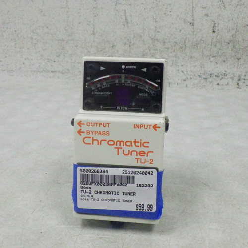 Vist Large View of Product Image Which is Used Boss TU-2 CHROMATIC TUNER Tuner Pedal