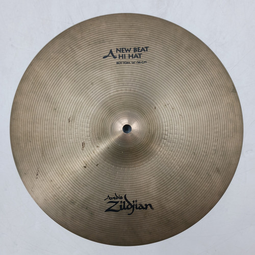 Vist Large View of Product Image Which is Used Zildjian 14 NEW BEAT HI HAT Vintage Hi Hat Cymbals 14"