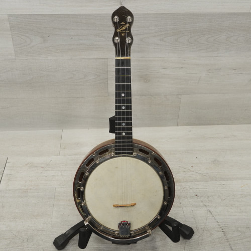 Vist Large View of Product Image Which is Used Ludwig Wendell Hall Banjo Ukulele Natural