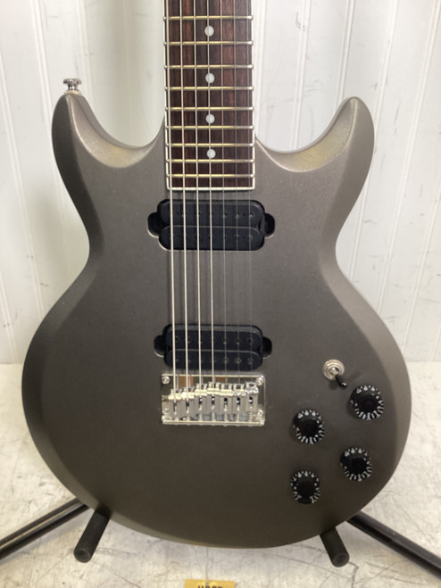 Vist Large View of Product Image Which is Used Ibanez AX7221 7 STRING Electric Guitar Silver/Gray 7-String