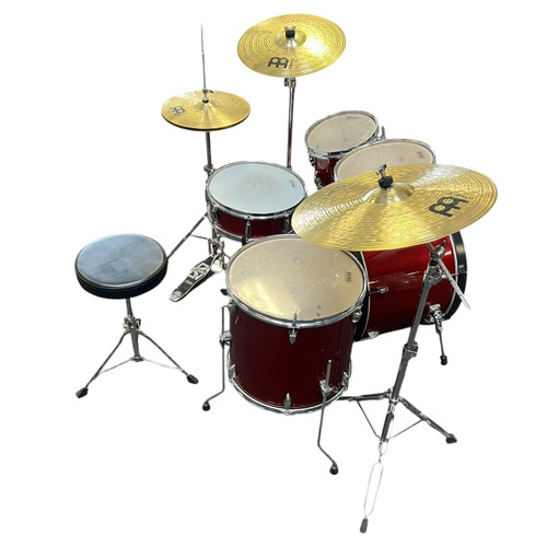 Vist Large View of Product Image Which is Used Tama IMPERIALSTAR 5PC KIT W/ ALL Drum Shells and Hardware Red