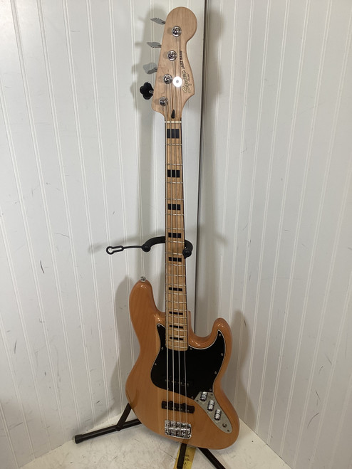 Vist Large View of Product Image Which is Used Squier JAZZ BASS J Type Bass Guitar Natural 4-String