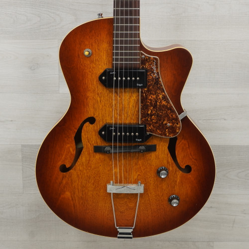 Vist Large View of Product Image Which is Used Godin 5th Avenue Cw Kingpin II Semi-hollow Electric Guitar Sunburst