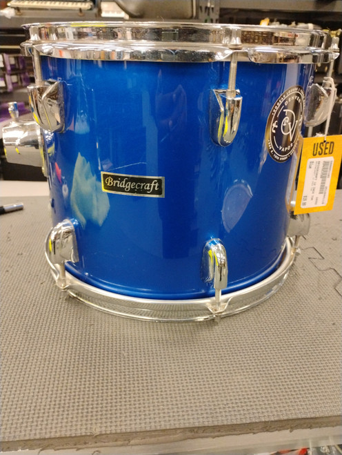 Used BRIDGECRAFT 12 INCH TOM Single Drum Blue 12