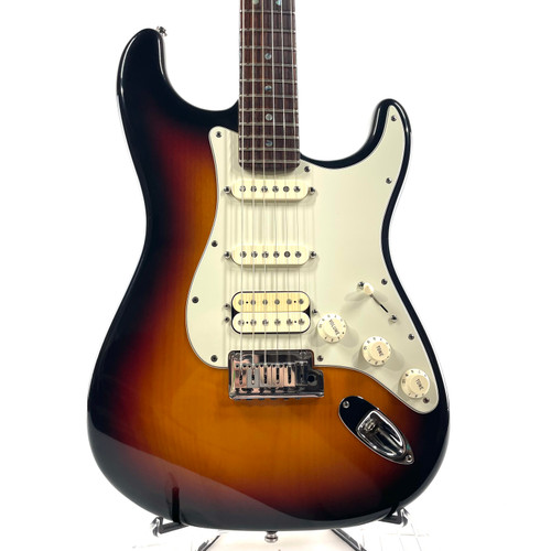 Vist Large View of Product Image Which is Used Fender American Deluxe Stratocaster HSS Sunburst 
