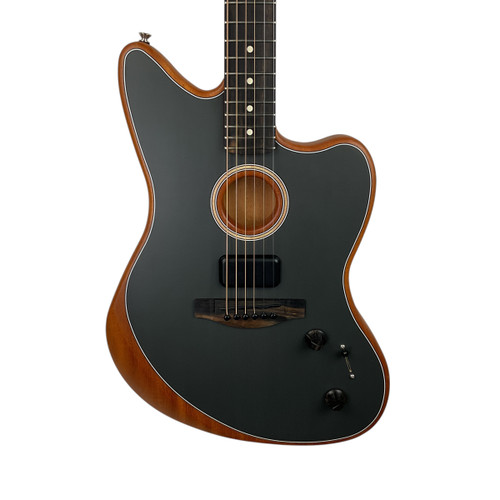 Vist Large View of Product Image Which is Used Fender AMERICAN ACOUSTASONIC JAZZMASTER Solid Top Acoustic Guitar Black