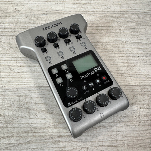 Vist Large View of Product Image Which is Used Zoom PodTrak P4 Portable Multitrack Podcast Recorder