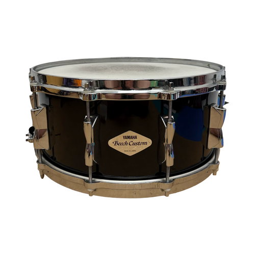 Vist Large View of Product Image Which is Used Yamaha 14X6.5 Beech Custom (Mod - Diecast Hoops) Wood Snare Drum 14"