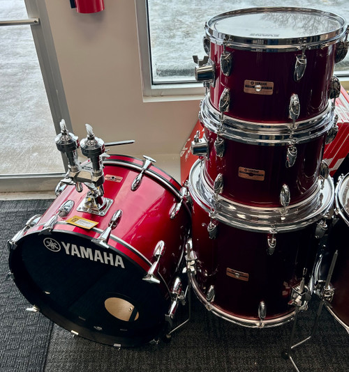 Vist Large View of Product Image Which is Used Yamaha TOUR CUSTOM Vintage Drum Shell Kit Red