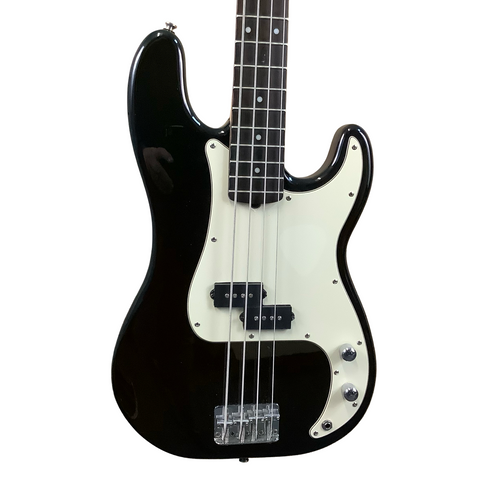 Vist Large View of Product Image Which is Used Squier AFFINITY P BASS Bass Guitar Black 4-String