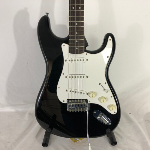 Vist Large View of Product Image Which is Used Squier AFFINITY STRAT S Type Electric Guitar Black 6-String