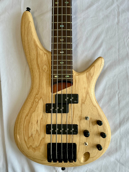 Vist Large View of Product Image Which is Used Ibanez SDGR Modern Metal Bass Guitar Natural 5-String