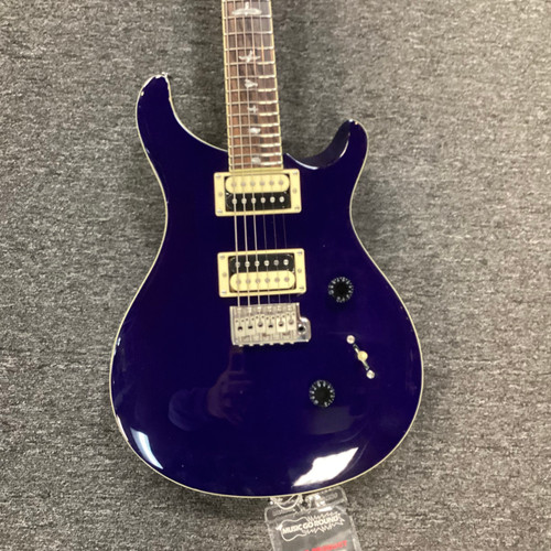Vist Large View of Product Image Which is Used Paul Reed Smith - PRS SE CUSTOM 24 STANDARD Double Cut Electric Guitar Blue 6-String