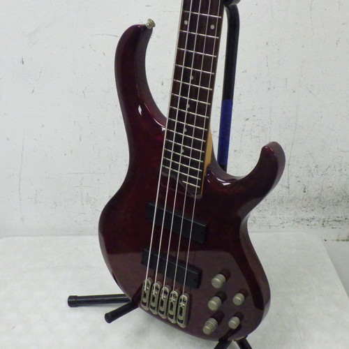 Vist Large View of Product Image Which is Used Ibanez Btb 5 String Quilted Maple Top   Red 5-String