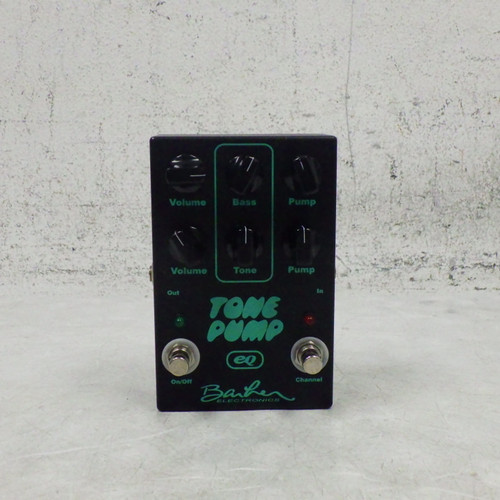 Vist Large View of Product Image Which is Used Barber Tone Pump Eq Green and Black Overdrive Pedal