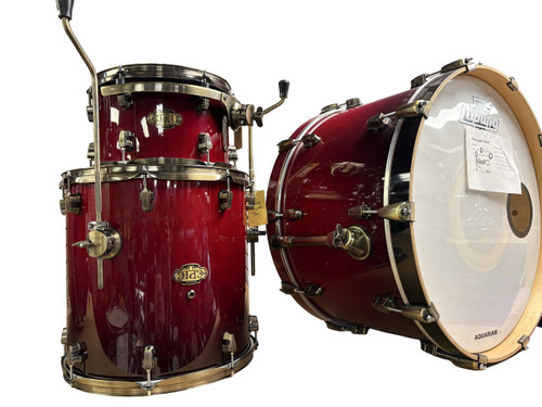 Vist Large View of Product Image Which is Used Ludwig EPIC 3PC Drum Shell Kit Red 24" Kick Drum