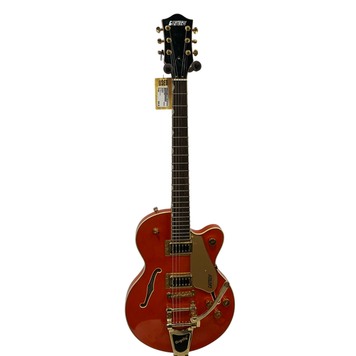 Vist Large View of Product Image Which is Used Gretsch G5655TG Semi-Hollow Electric Guitar Orange 6-String