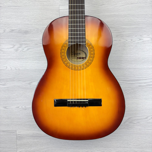 Vist Large View of Product Image Which is Used Squier SA-150N CLASSICAL Laminate Top Acoustic Guitar Sunburst