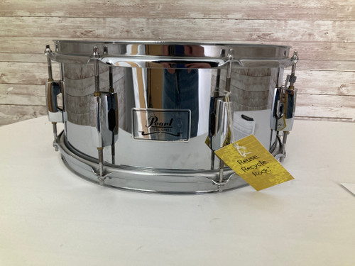 Vist Large View of Product Image Which is Used Pearl STEEL SHELL SNARE Drum