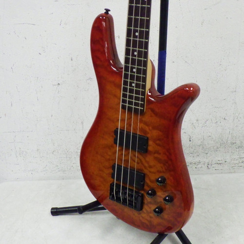 Vist Large View of Product Image Which is Used Spector Q4 Pro Electric Bass Guitar Cherry Sunburst 4-String