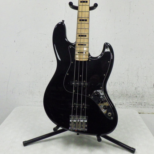 Vist Large View of Product Image Which is Used Fender Geddy Lee Jazz Bass Made in Japan J Type Bass Guitar Black 4-String